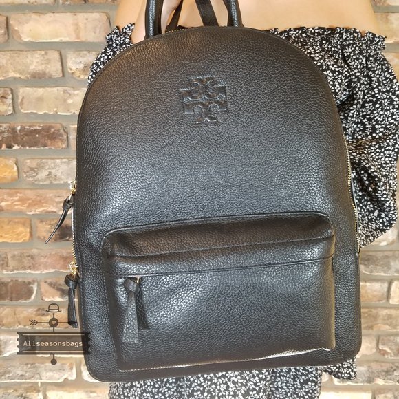 Tory Burch Thea Large Black Backpack - Picture 7 of 9